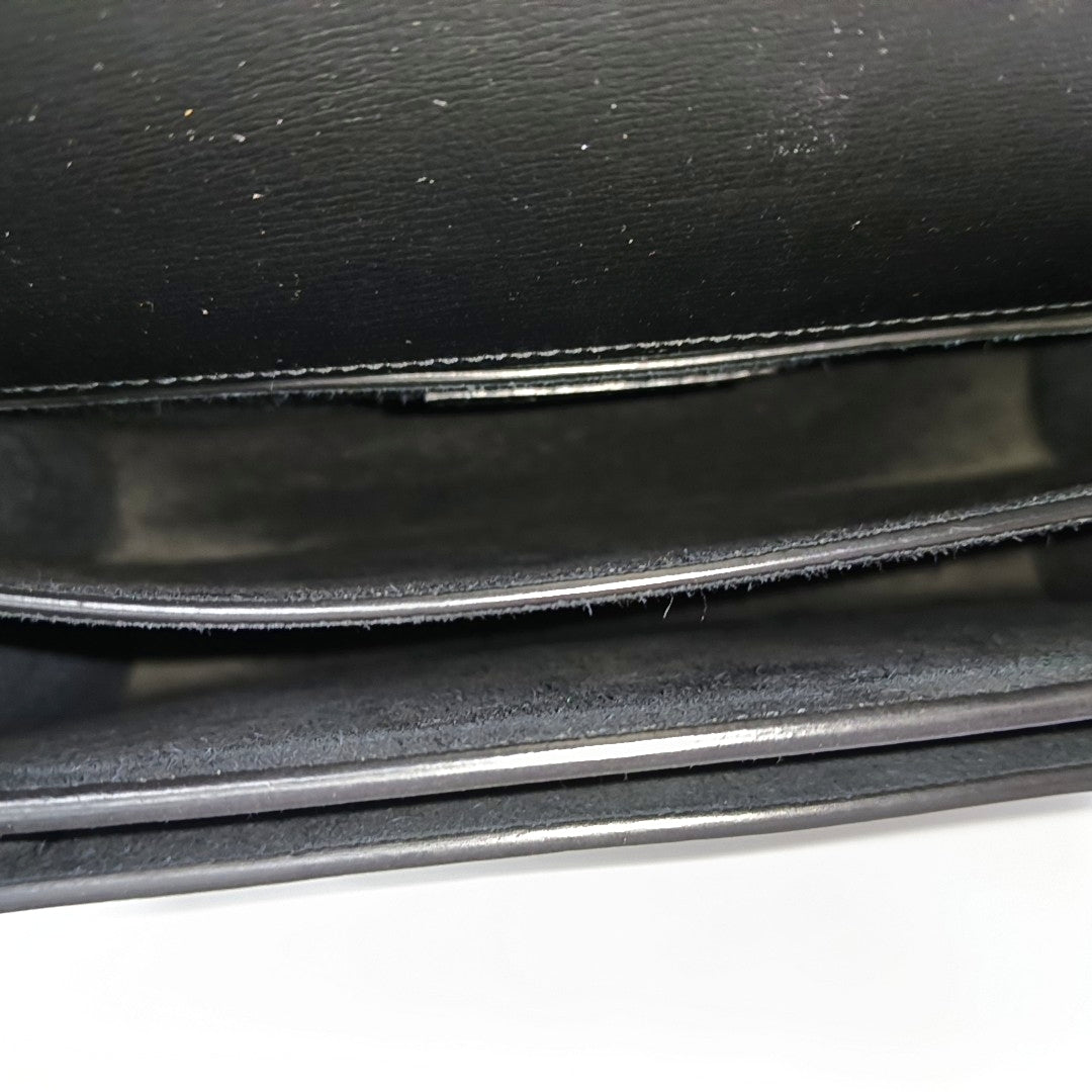 SUNSET Medium Calfskin Black