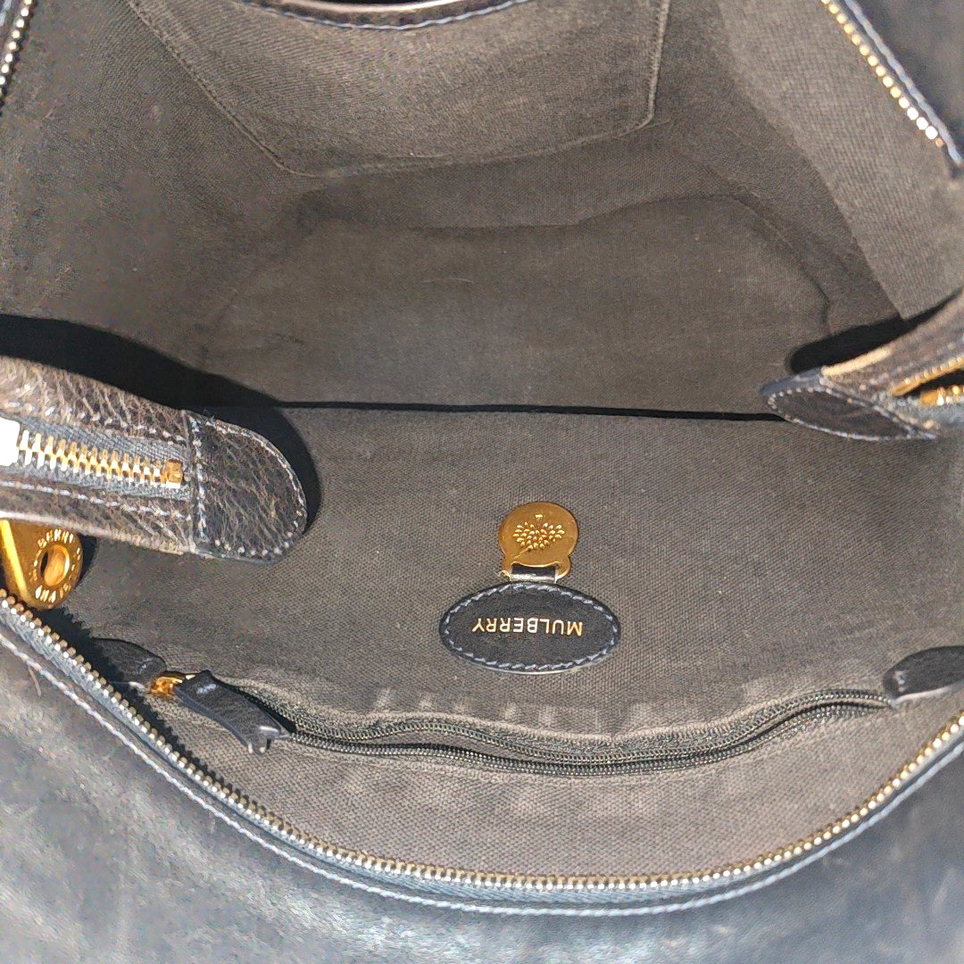 Fabric Bucket Bag Blue