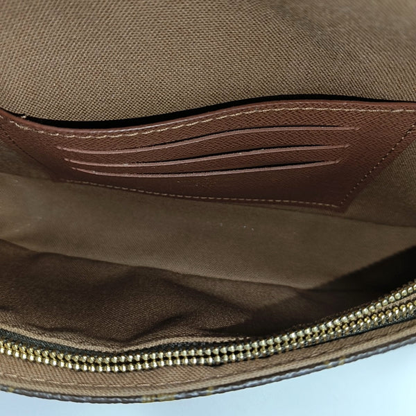 IVY Monogram Coated Canvas Brown