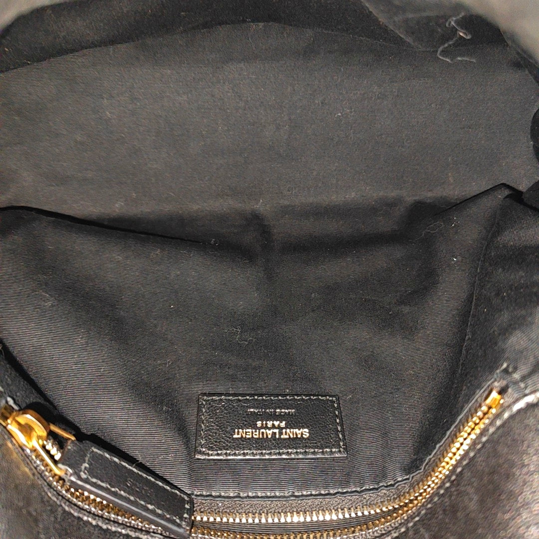 PUFFER Small Quilted Lambskin Black