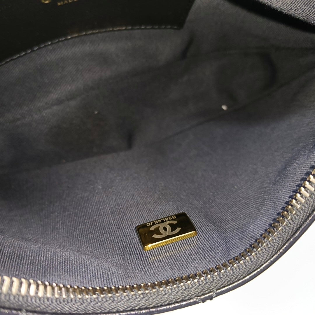 23K Quilted Lambskin Black