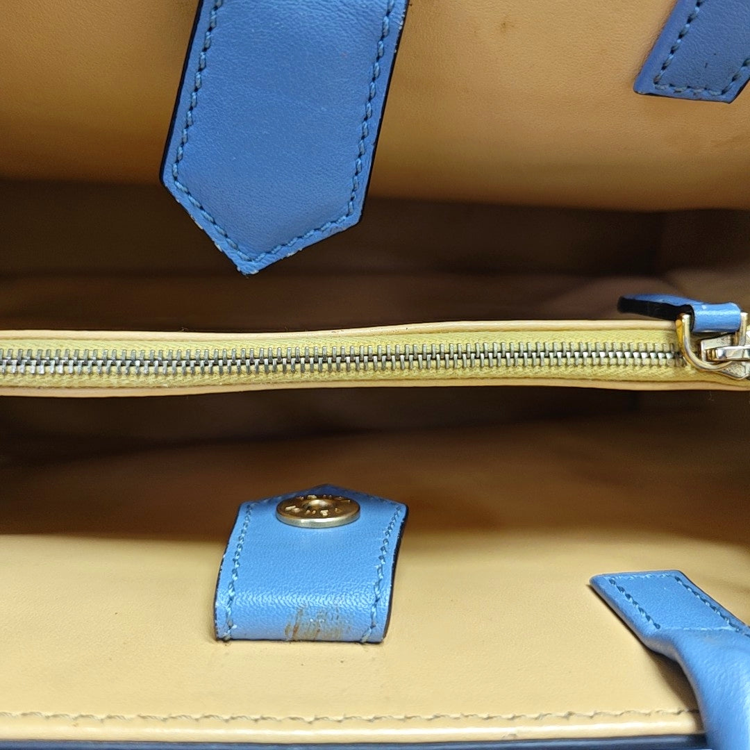 2 Jours Small Calfskin Blue
