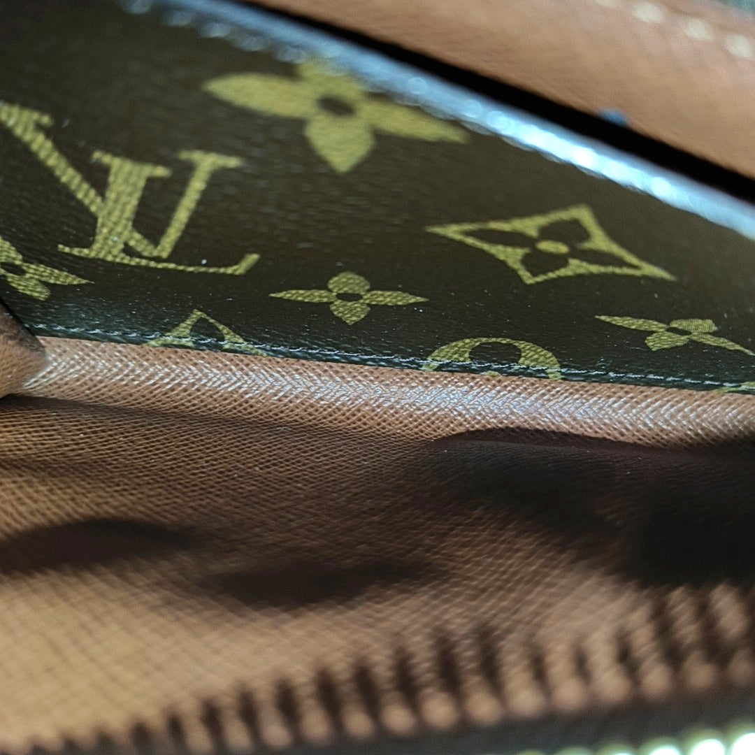 Monogram Coated Canvas Belt Bag Brown