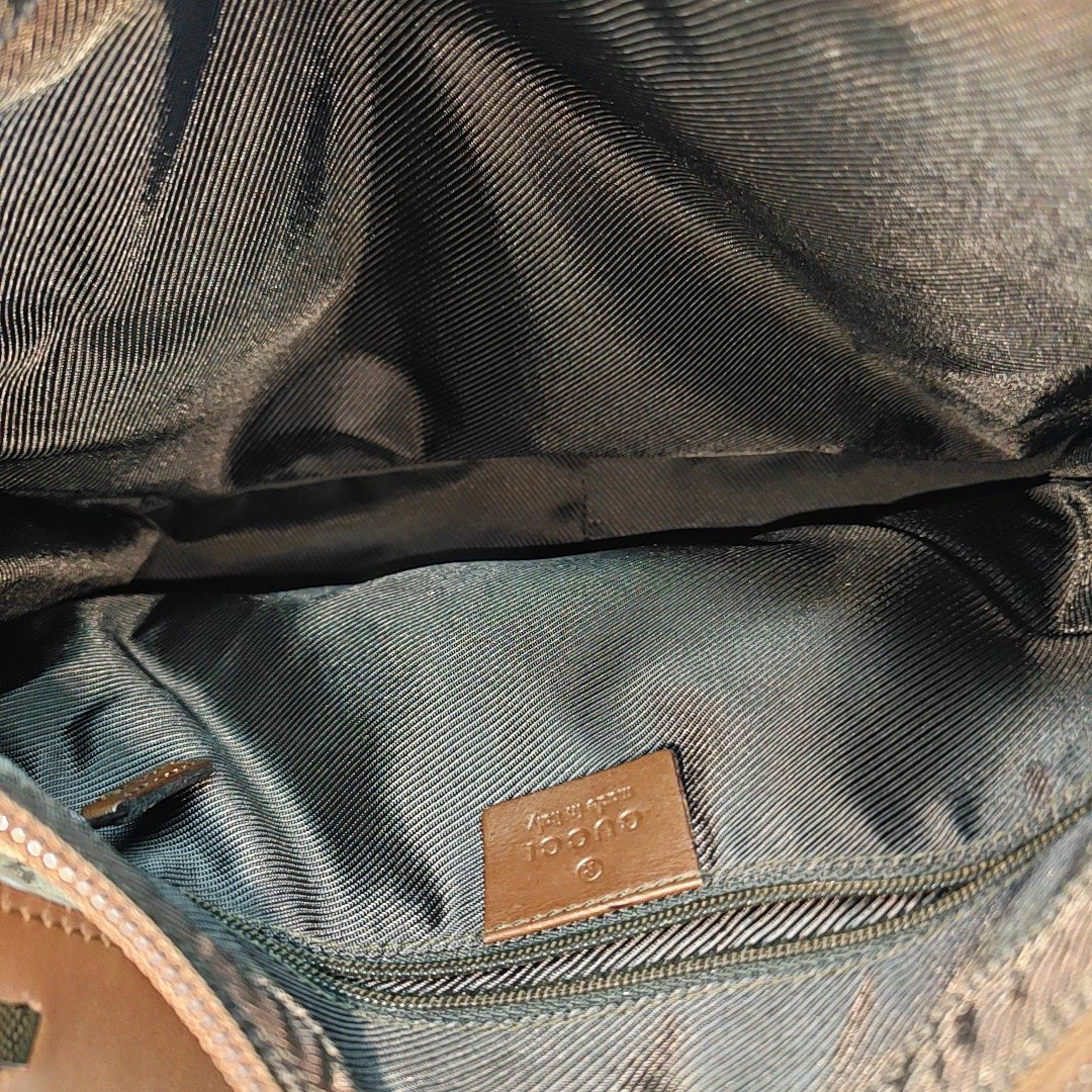 Monogram Canvas Top Handle Bag Brown