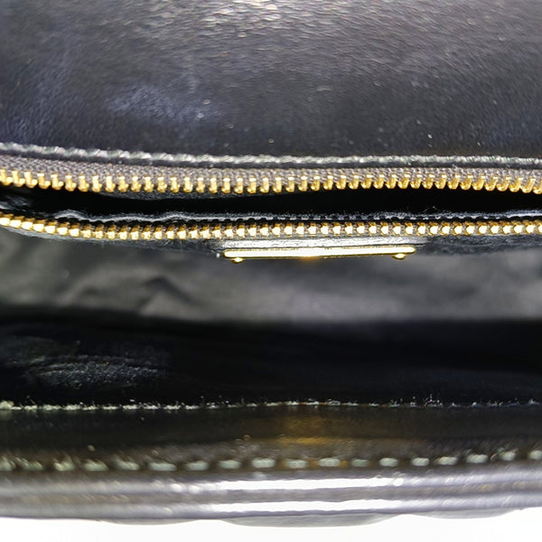 Quilted Calfskin Shoulder Bag Black