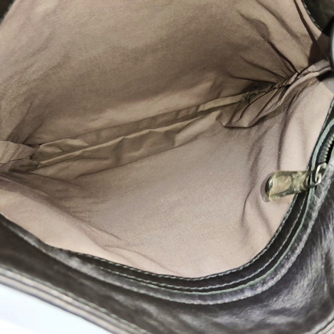 Calfskin Shoulder Bag Black