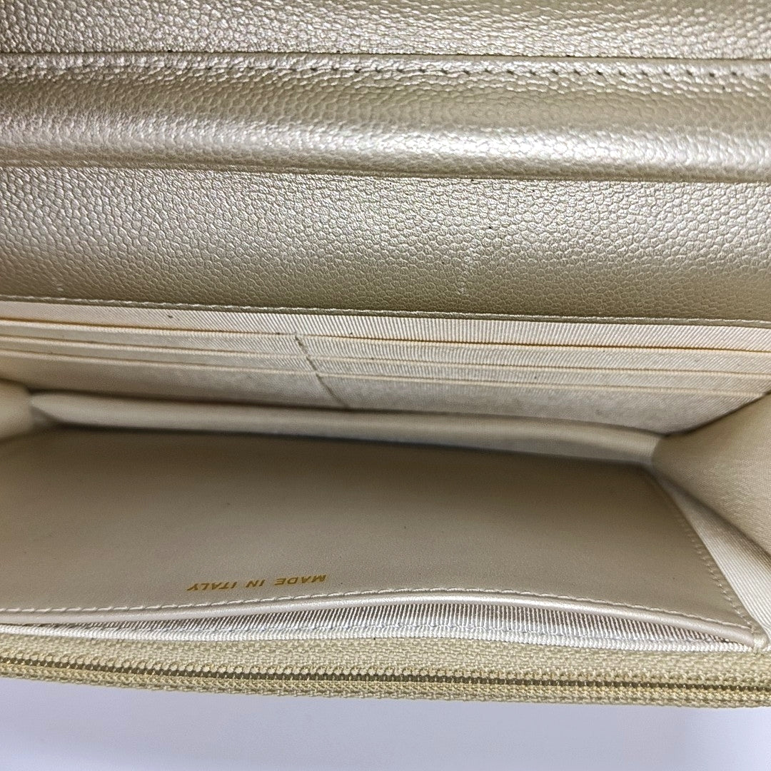 WOC Quilted Calfskin Beige
