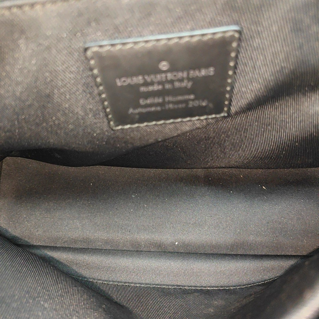 VOYAGER PM Monogram Coated Canvas Black