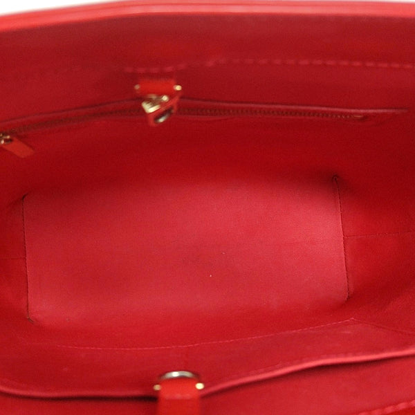 Monogram Patent Leather Tote Bag Red