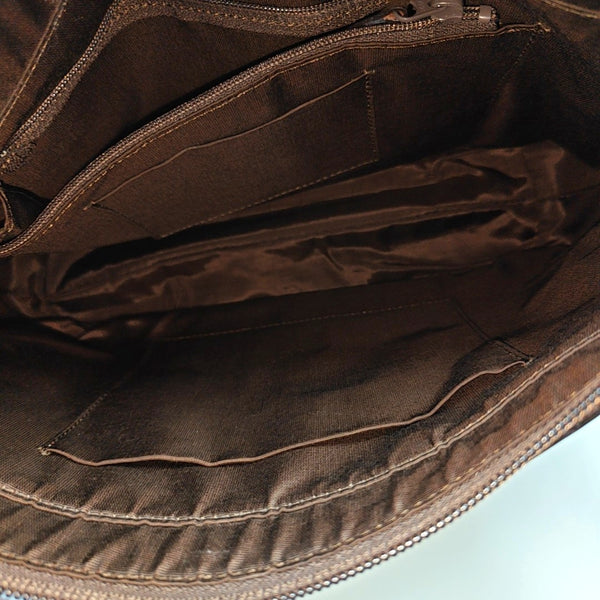 Calfskin Shoulder Bag Brown