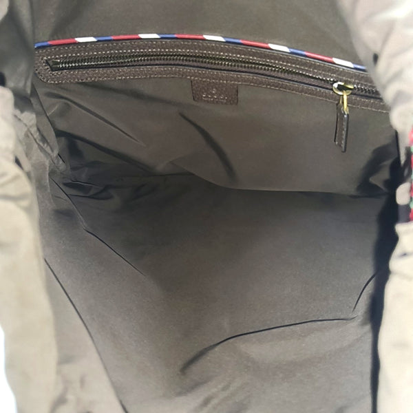 Monogram Coated Canvas Backpack Black