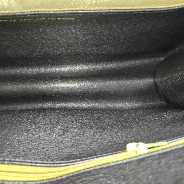 Calfskin Top Handle Bag Black