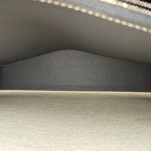 Coated Canvas Shoulder Bag Gray
