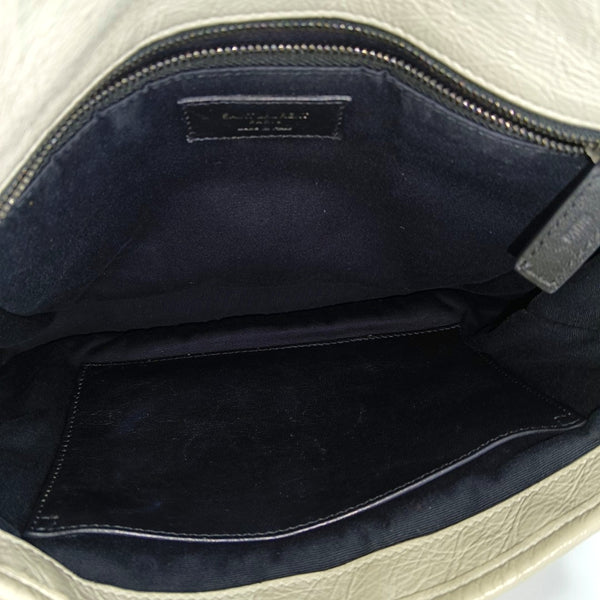 NIKI Medium Chevron Calfskin Beige