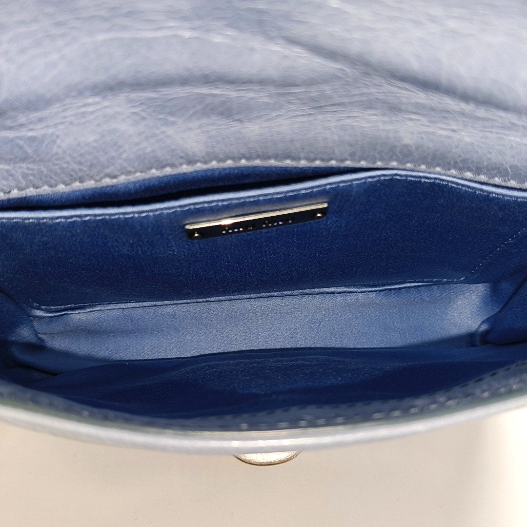 Matelassé Mini Lambskin Blue