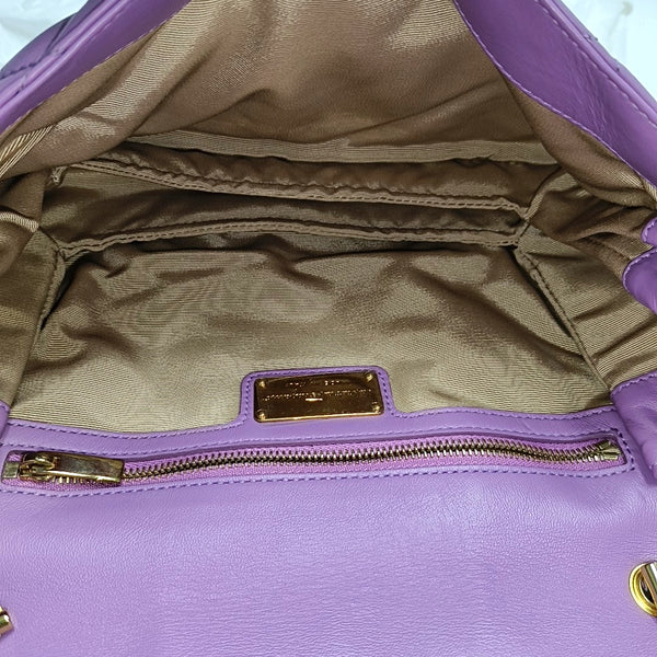 Ginny Quilted Calfskin Purple