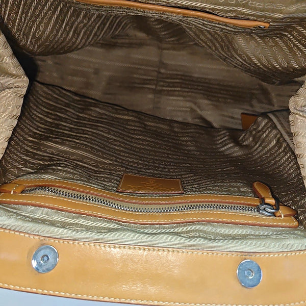 Fabric Tote Bag Brown