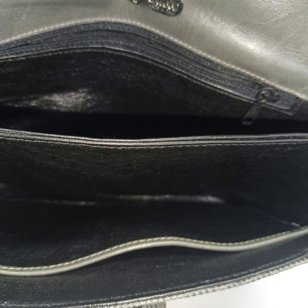 Calfskin Shoulder Bag Gray