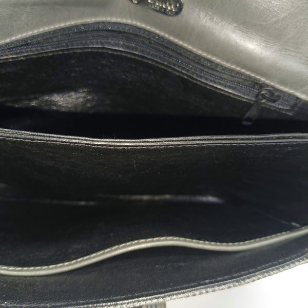 Calfskin Shoulder Bag Gray