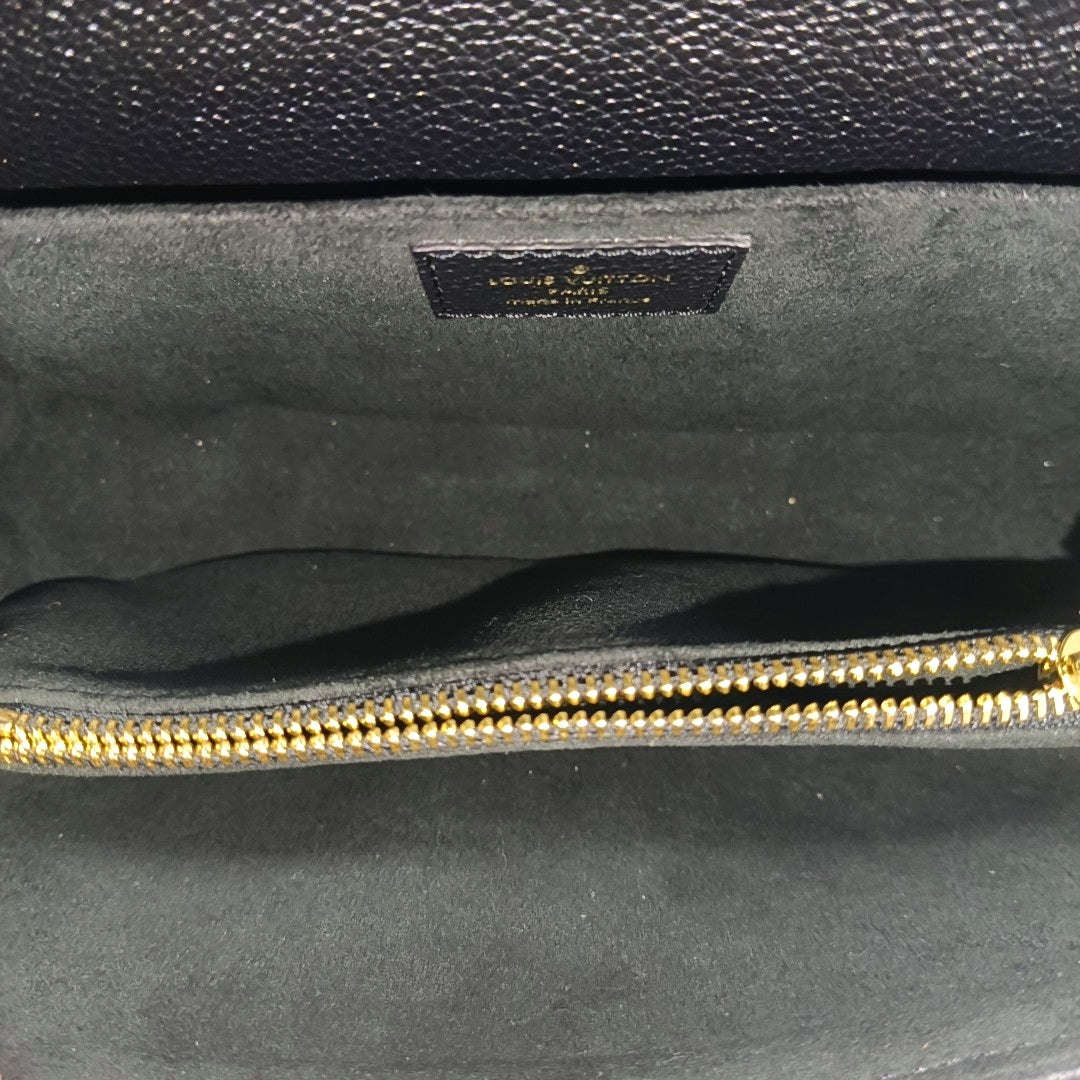 MÉTIS EAST WEST Monogram Calfskin Black