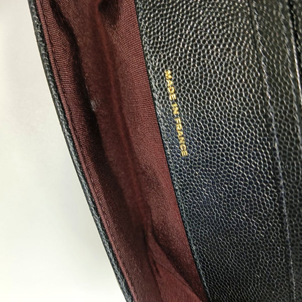 CLASSIC FLAP Super Mini Quilted Grained Calfskin Black