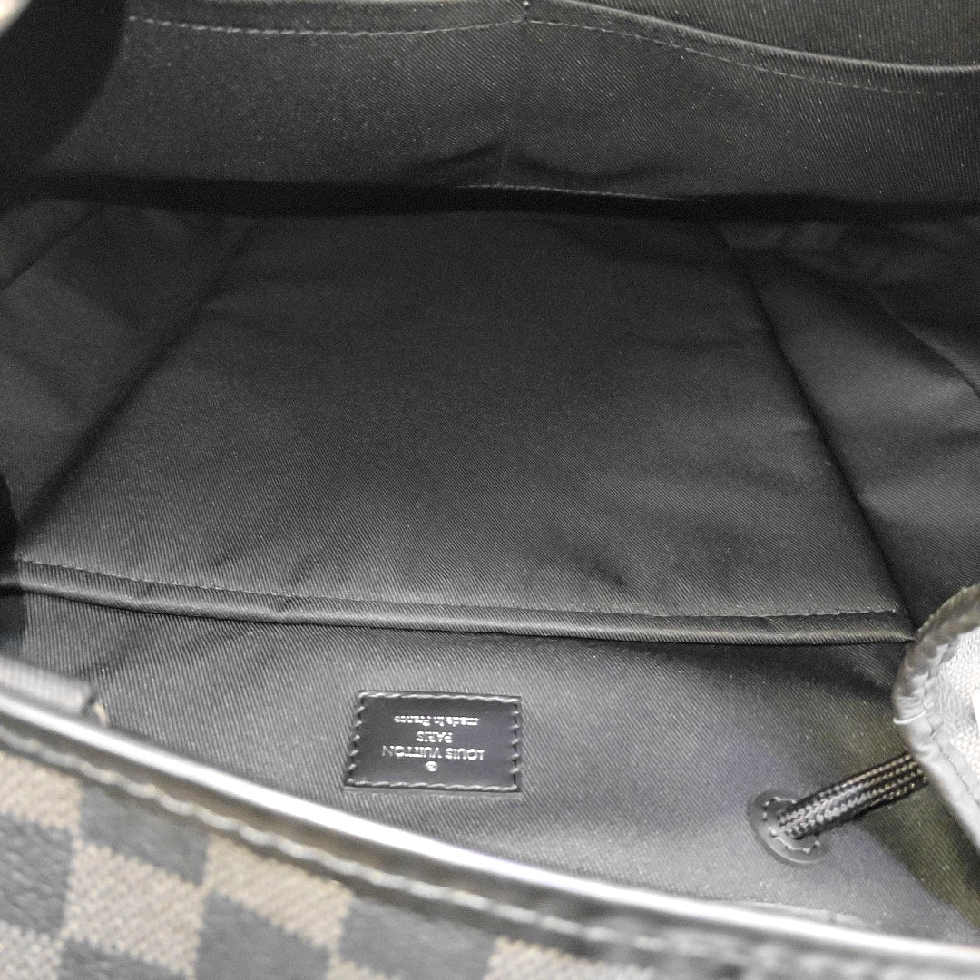 CHRISTOPHER Damier Graphite Coated Canvas Gray