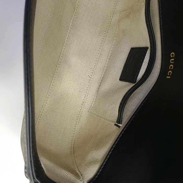 Horsebit 1955 Small Monogram Coated Canvas Beige