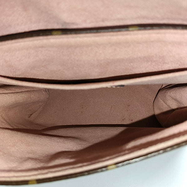 LOCKY BB Monogram Coated Canvas Pink