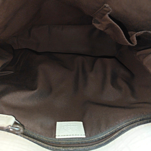 Monogram Coated Canvas Tote Bag Beige