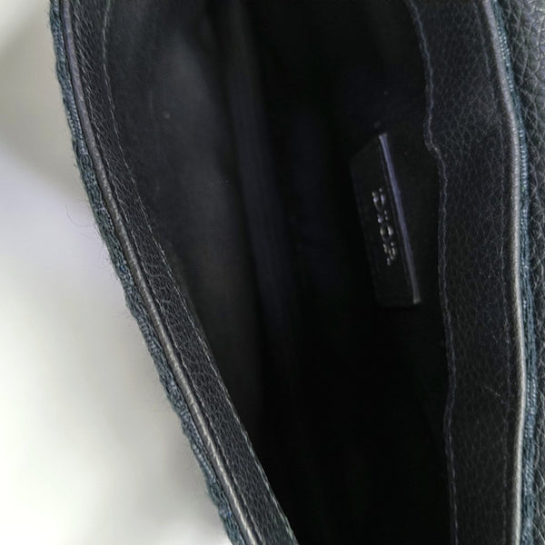 Saddle Small Oblique Canvas Black