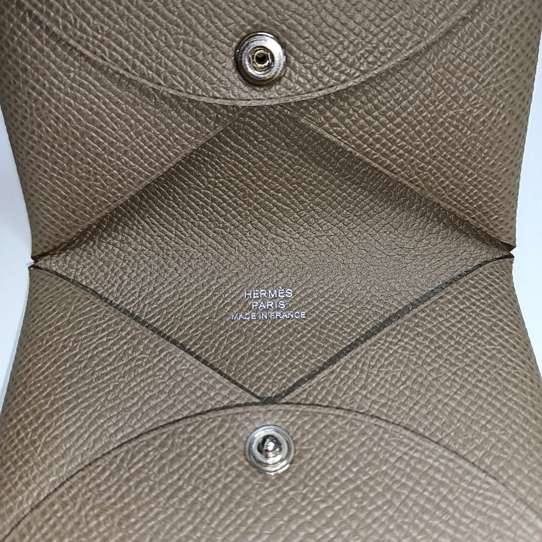 Calvi Epsom Gray Card Holder