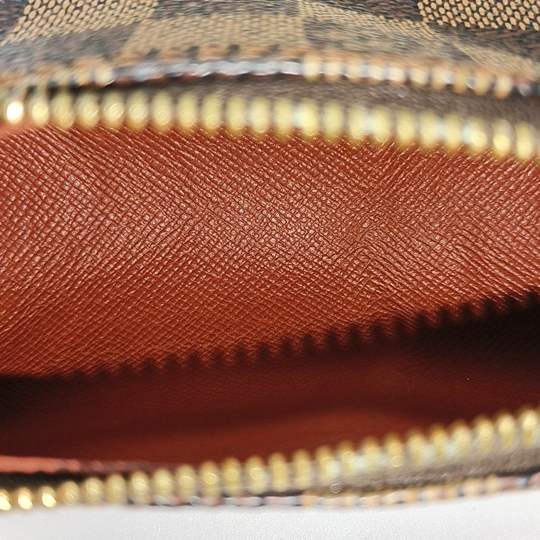PAPILLON Mini Damier Ebene Coated Canvas Brown
