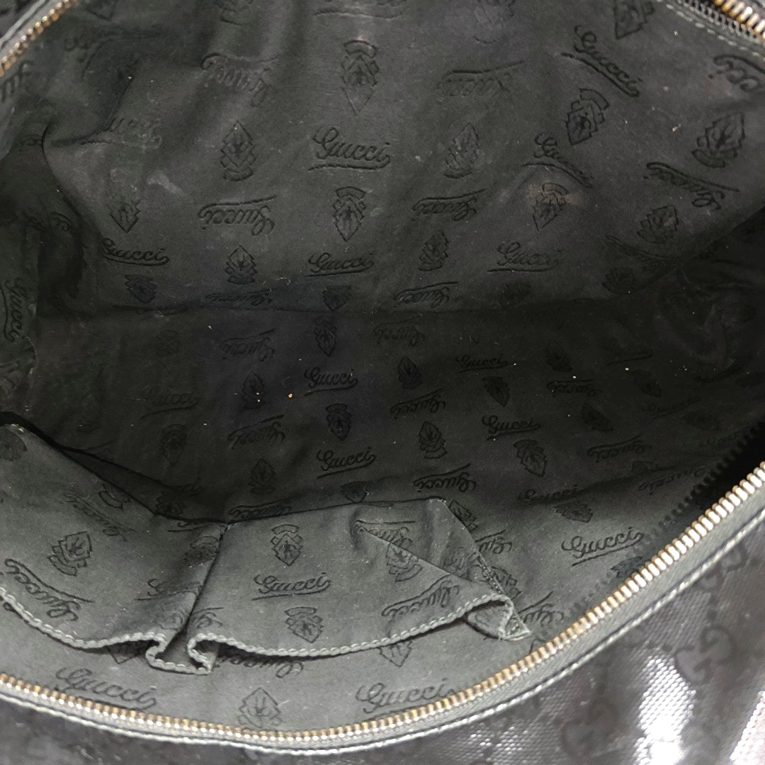 GG Imprime Large Monogram Coated Canvas Black