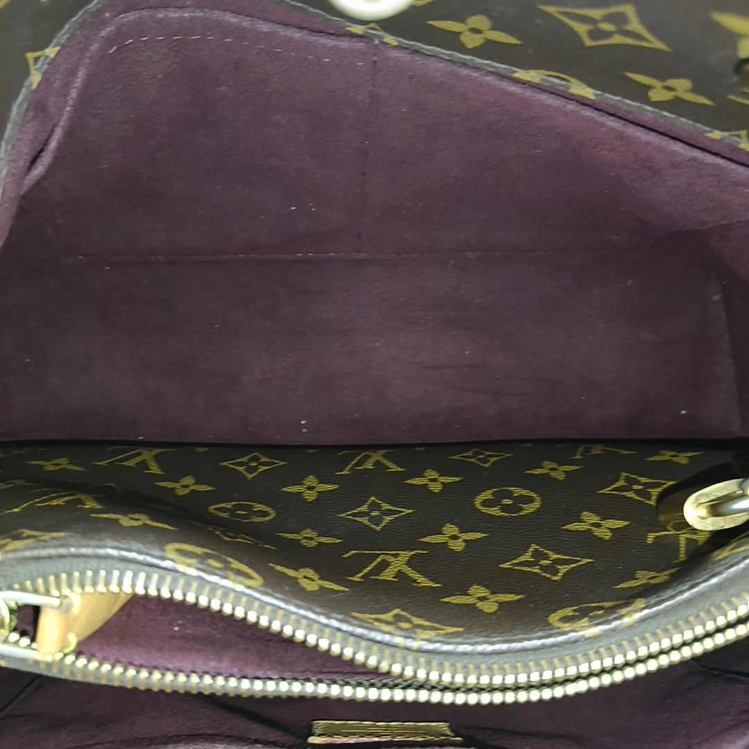 MONTAIGNE GM Monogram Coated Canvas Brown