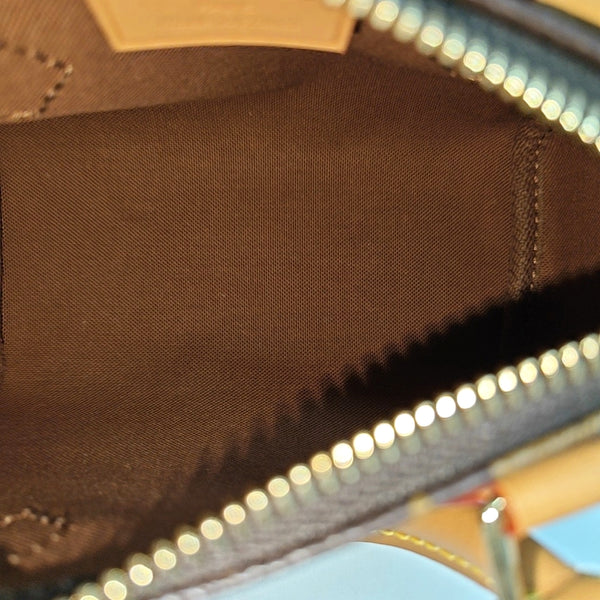 SPEEDY Nano Monogram Coated Canvas Brown