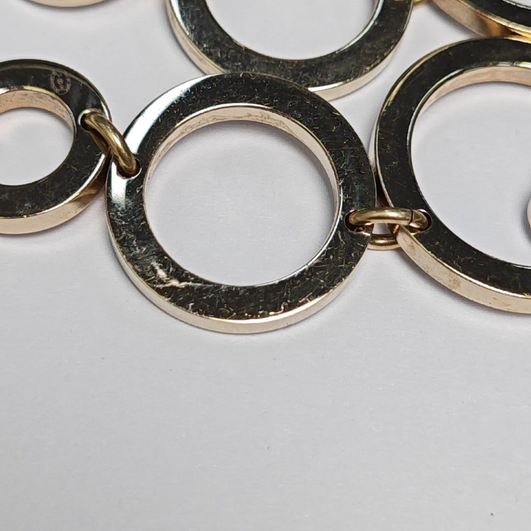 CC Logo Metal Gold Earrings