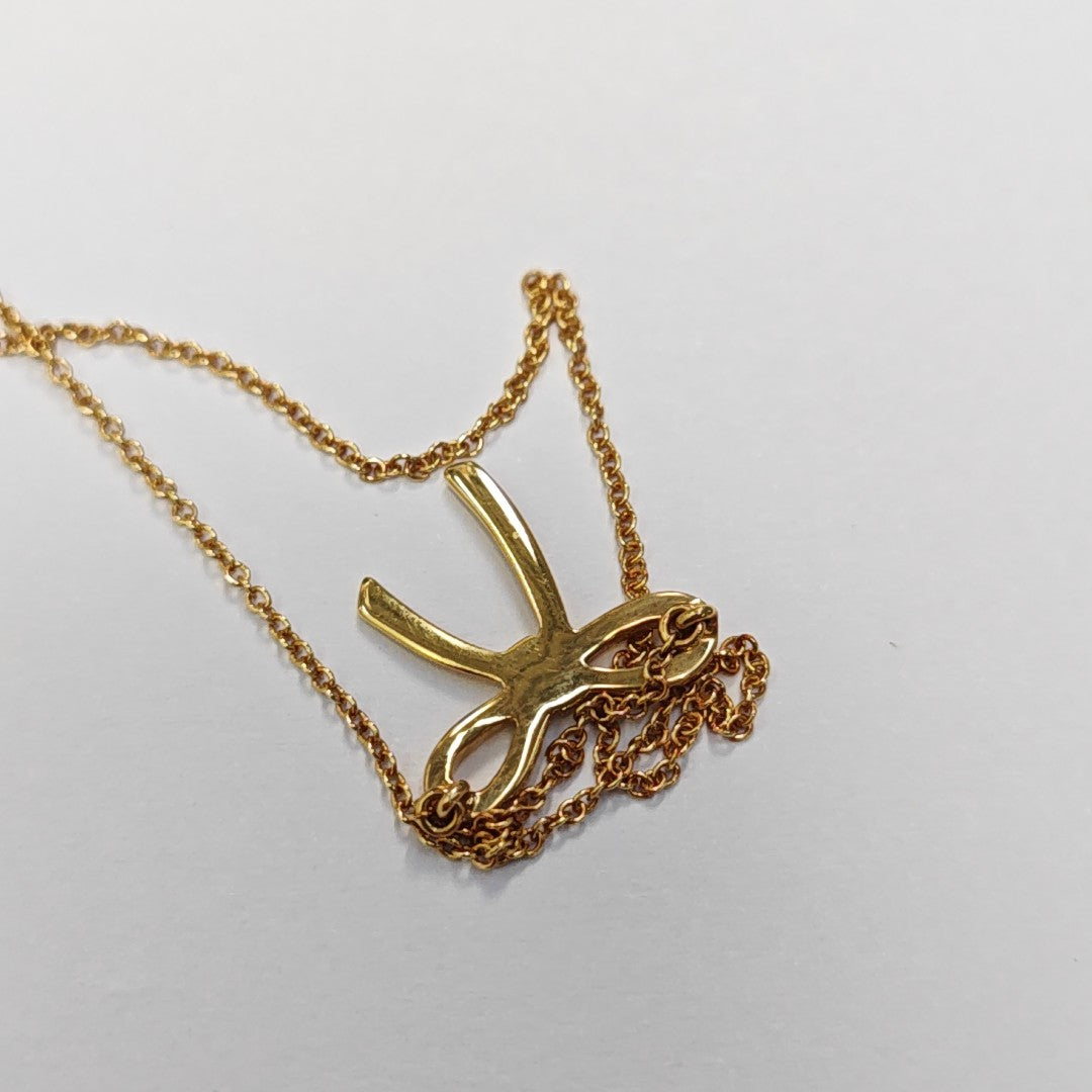 Tiffany Bow 18k Gold Necklace