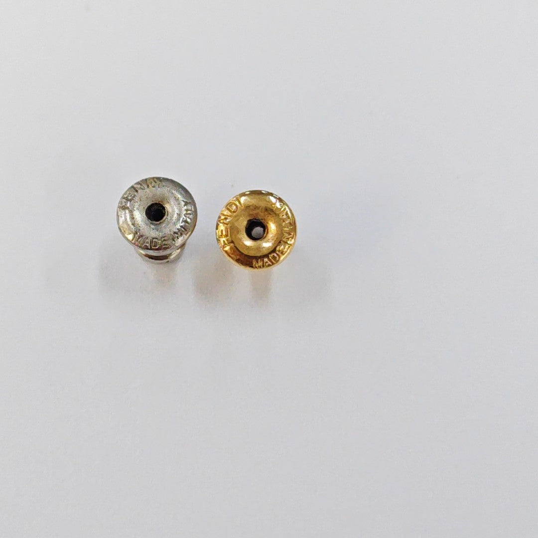 Metal Multicolor Stud Earrings