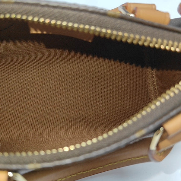 SPEEDY Nano Monogram Coated Canvas Brown