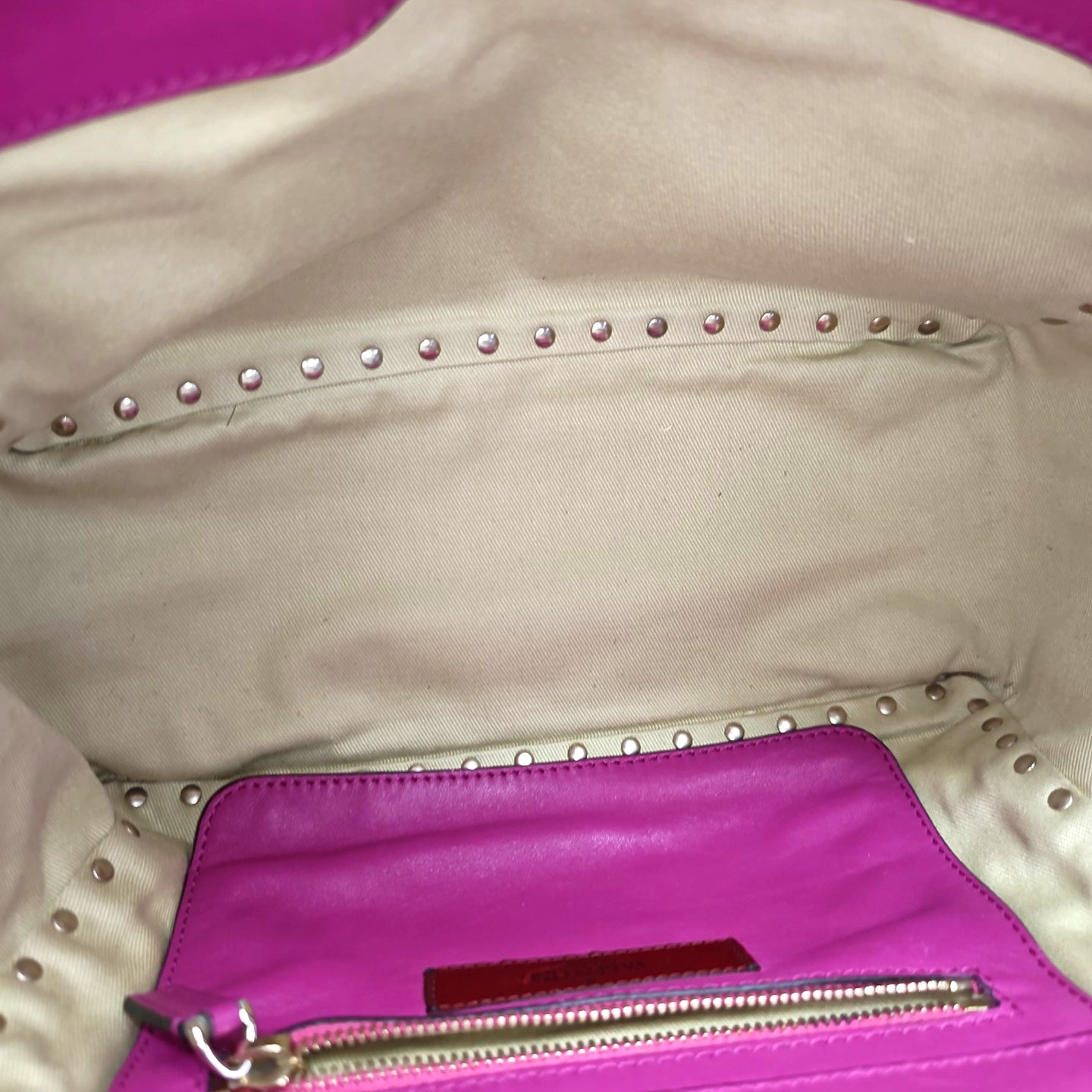 Rockstud Calfskin Purple