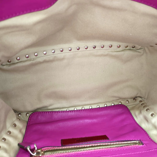 Rockstud Calfskin Purple