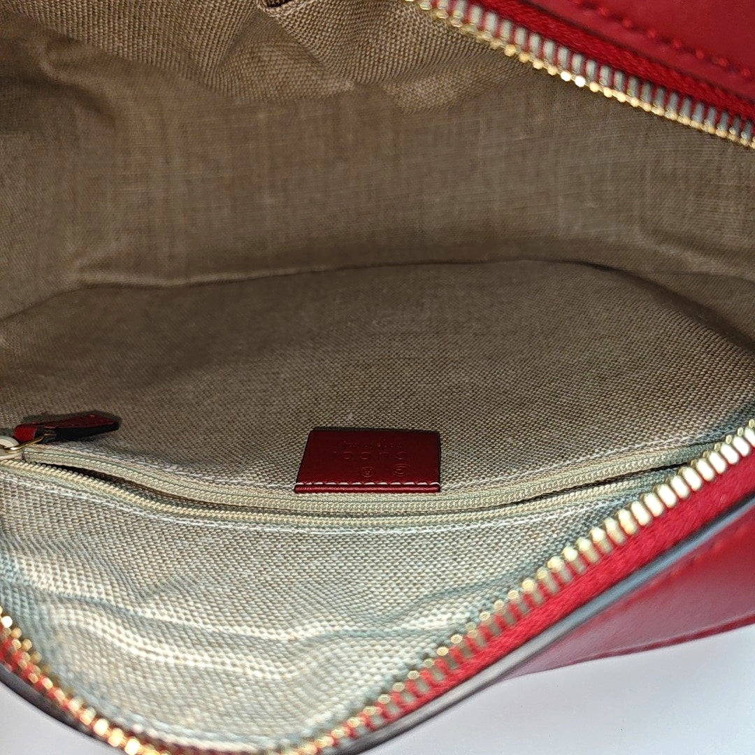 Microguccissima Monogram Calfskin Red