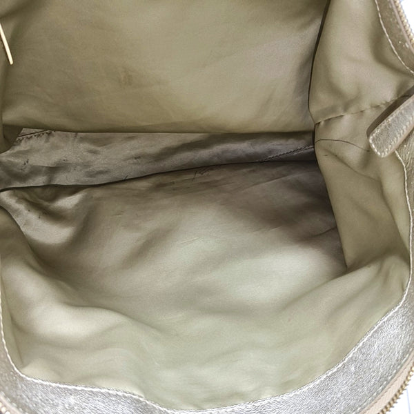 Calfskin Shoulder Bag Beige