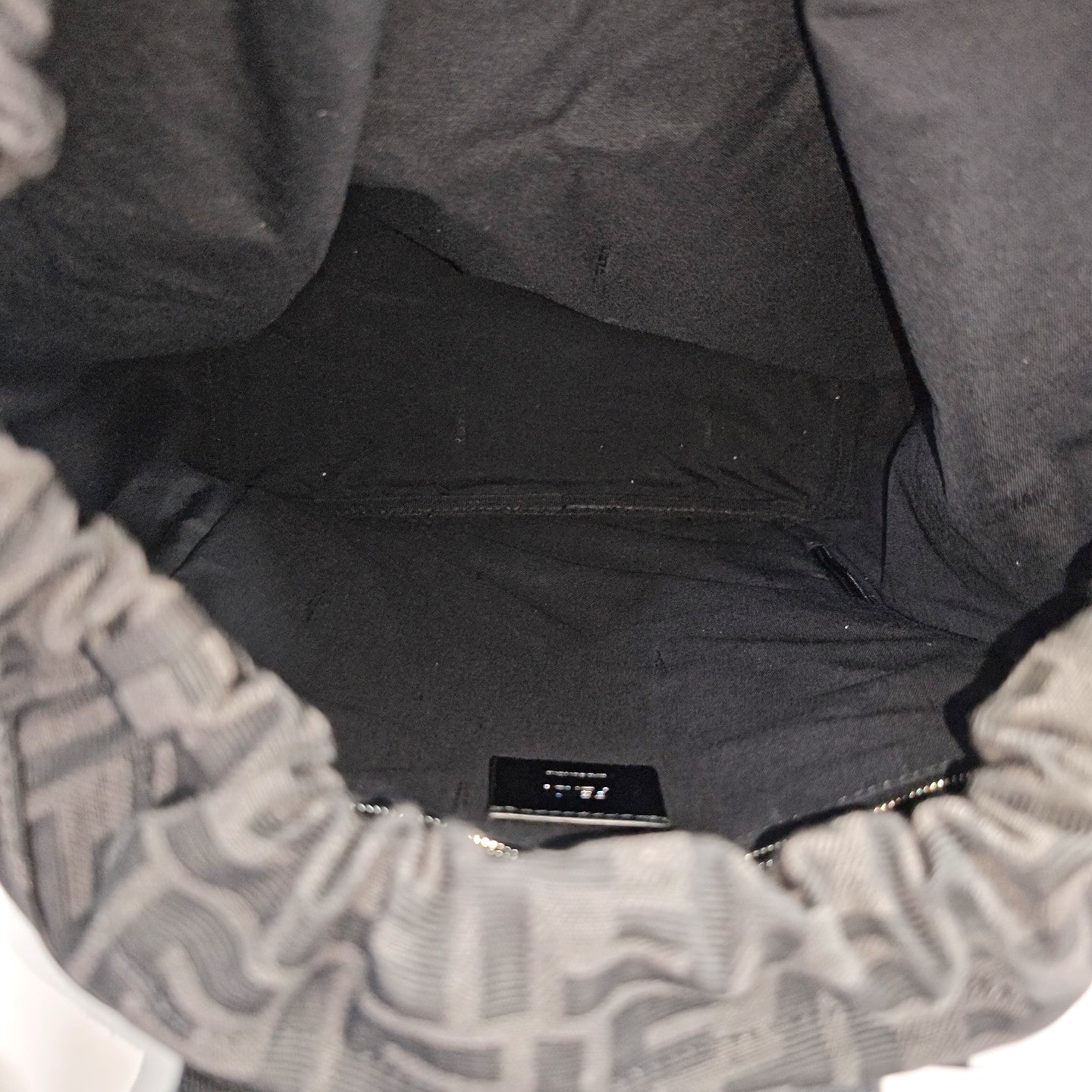 FENDI Strike Medium Canvas Black