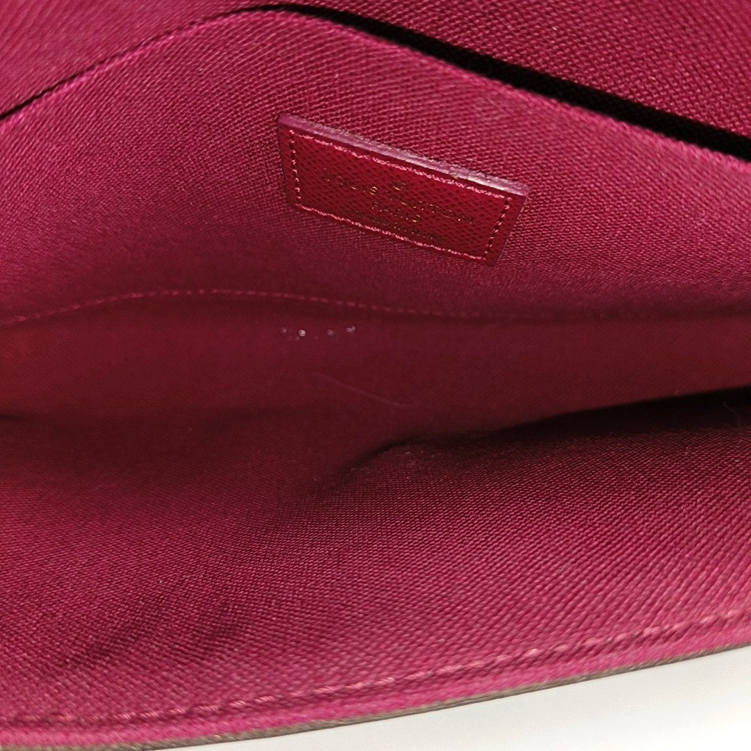 FÉLICIE Monogram Coated Canvas Brown
