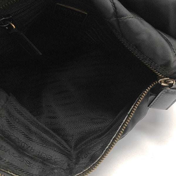 Nylon Quilted Nylon Black