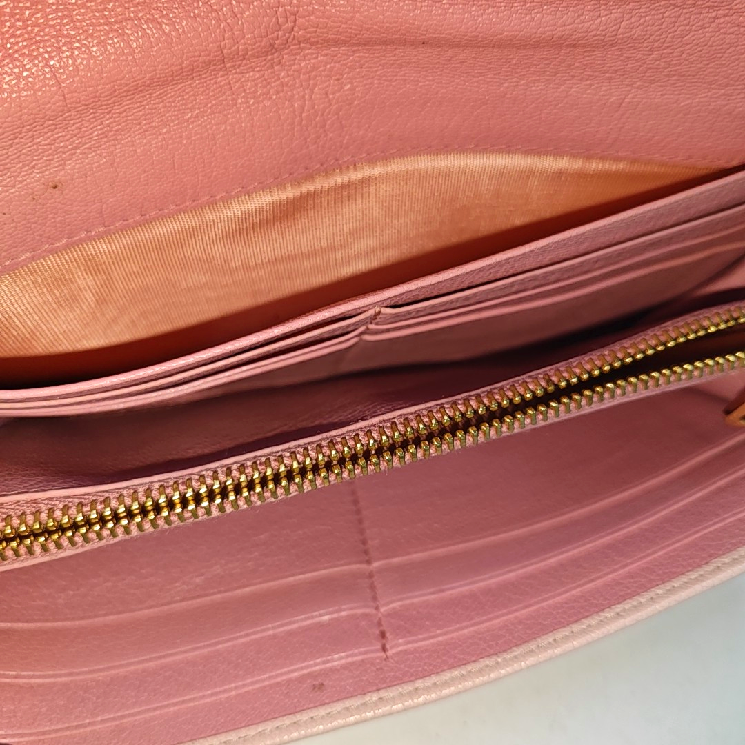 Calfskin Wallet Pink