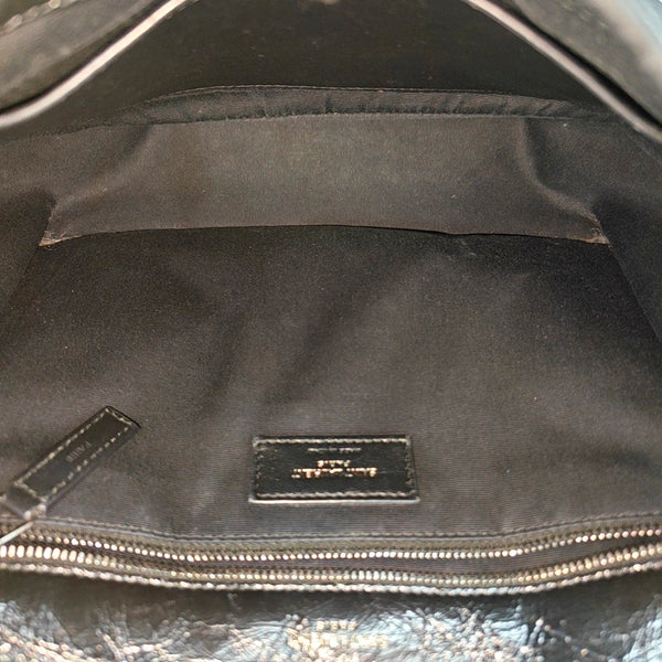 NIKI Medium Chevron Calfskin Black