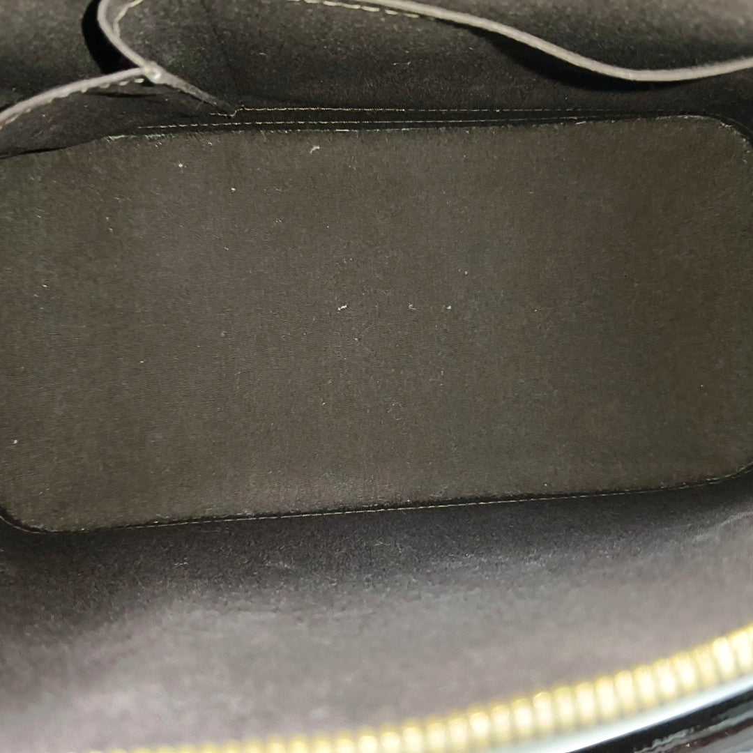 Authenticated pre-owned  ALMA PM Monogram Patent Leather Burgundy - Top Handle Bag at Looply