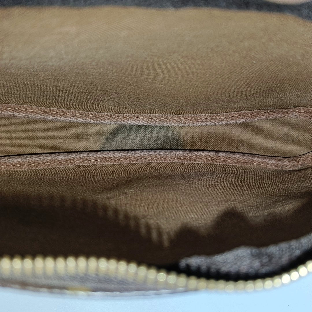 ACCESSOIRES Monogram Coated Canvas Brown
